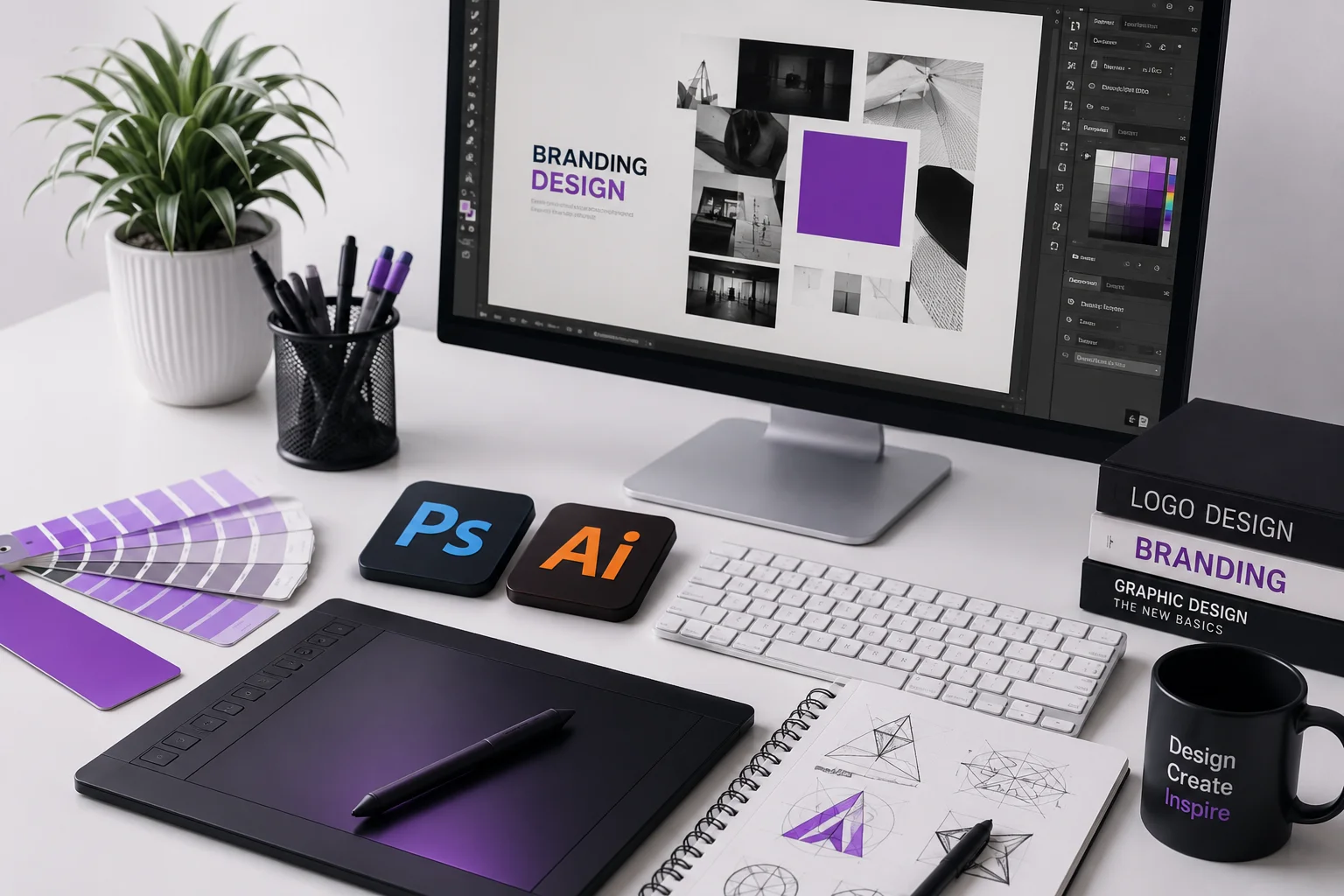 Graphic Design Hero Illustration