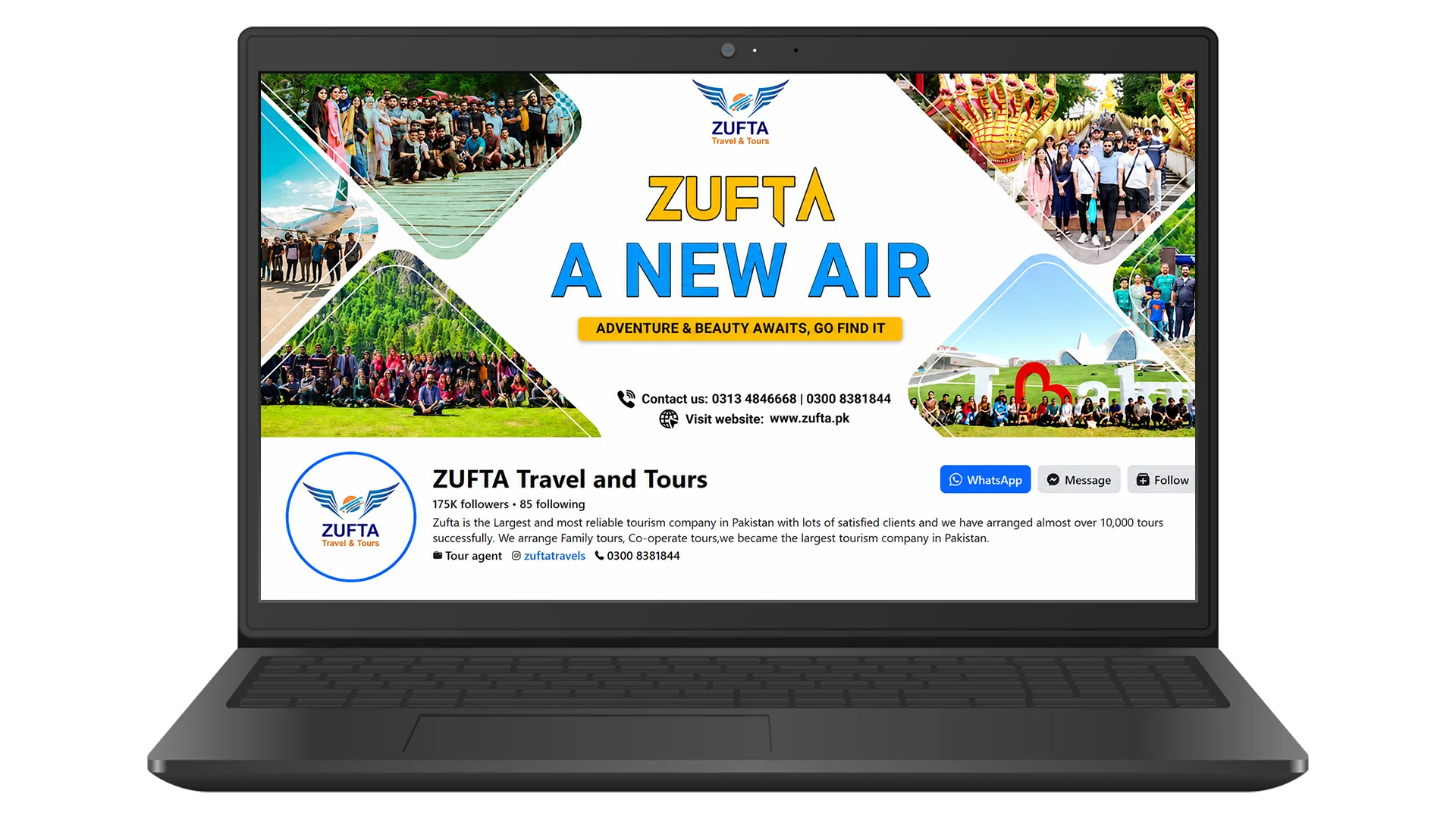 Zufta Profile Mockup
